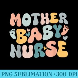 groovy mother baby nurse postpartum nursing student - download transparent image