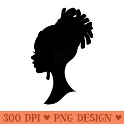 black dreadlock barbie - sublimation designs png