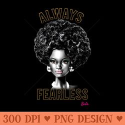 barbie - always fearless afro barbie - digital png artwork