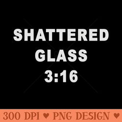 shattered glass - mug sublimation png - quick and seamless download process