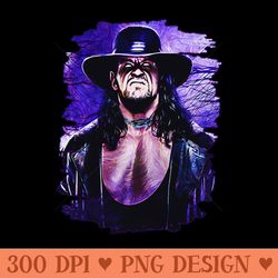 the undertaker wwe brush art - sublimation artwork png download - lifetime access to purchased files