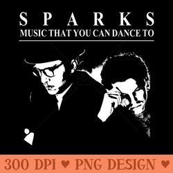 sparks music you can dance to - png art files - vibrant and eye-catching typography