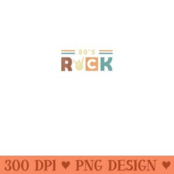 vintage retro 80s rock band vintage retro themed 80s - printable png images