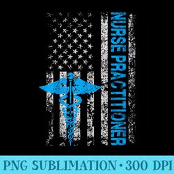 american baby nurse practitioner usa flag funny patriotic - png vector download