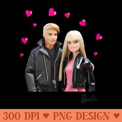 barbie - ken hearts - png design assets