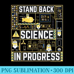 despicable me minions stand back science in progress - png download icon