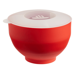 Red Silicone Personal Microwave Popcorn Popper