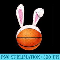 basketball easter bunny ears rabbit spring holiday - png design downloads