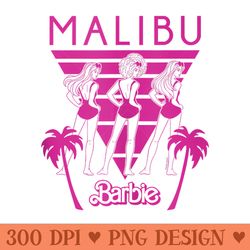 barbie - 80's malibu barbie - sublimation graphics png