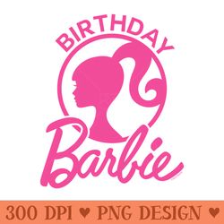 barbie - birthday logo barbie - png design files