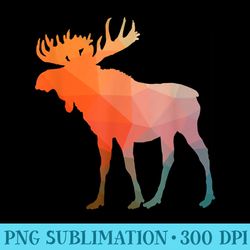 moose poly geometric graphic - png graphic download