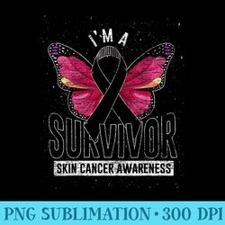 cancer survivor butterfly melanoma awareness skin cancer - png file download