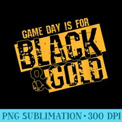 s black gold game day group for high school football - png design resource
