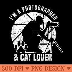 photography i m a photographer cat lover photograph - sublimation artwork png download