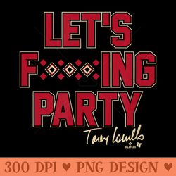 torey lovullo - let's party - arizona baseball - printable png graphics