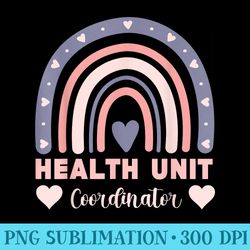 Health Unit Coordinator Rainbow Appreciation Health Unit mom - PNG Vector Download