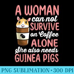 funny guinea pig and coffee graphic girls guinea pig - png file download
