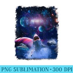 sand sharks universe space galaxy fish water galaxy design - png file download