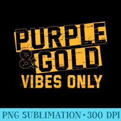 purple gold game day group for high school football - sublimation backgrounds png