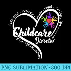 childcare director daycare provider school teacher - shirt design png