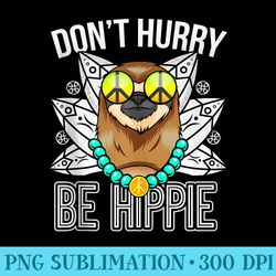 sloth relaxed hippie colorful slow it down wt pajamas pjs - png download
