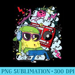 spongebob with boombox - sublimation graphics png