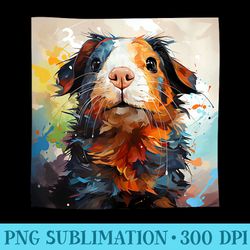guinea pig colorful illustration graphic - transparent png file download