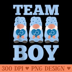 team cute family gender reveal outfit baby shower party - png art files