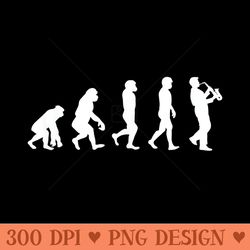evolution saxophone marching band for men jazz - high quality png files