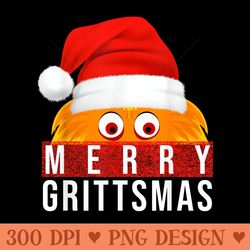 gritty christmas merry grittsmas christmas gift - png design assets
