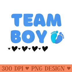 blue feet and hearts baby shower team gender reveal - mug sublimation png