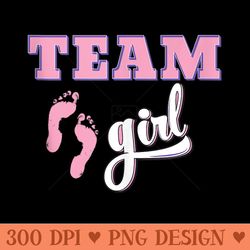 gender reveal baby girl team girl baby shower - high resolution png download
