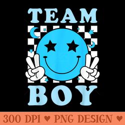 team gender reveal party pink blue gender announcement - beautiful png download