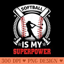 funny softball girl player team girl softball life lovers - png download with transparent background