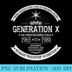 the forgotten middle child gen x generation x 60s 70s 80s - png graphics