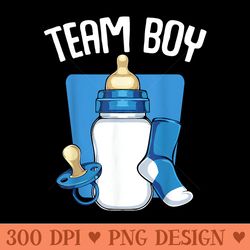 team blue funny gender reveal baby shower party family - vector png download