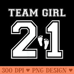 team girl 2021 gender reveal pink baby shower adoption party - printable png graphics