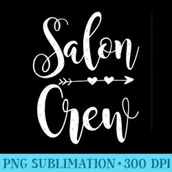 salon crew funny hairstylist cosmetology nail tech gift premium - png graphics
