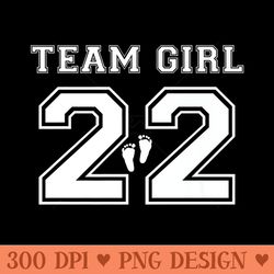 team girl 2022 gender reveal pink baby shower adoption party premium - png download with transparent background