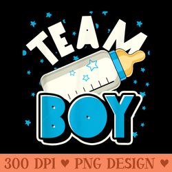 baby announcement team baby party gender reveal - png download