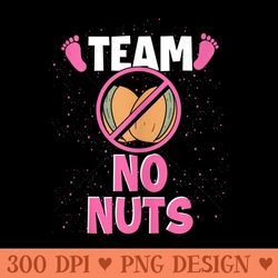 team no nuts pregnancy baby party funny gender reveal - printable png images