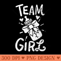 s team girl gender reveal baby shower party - png download