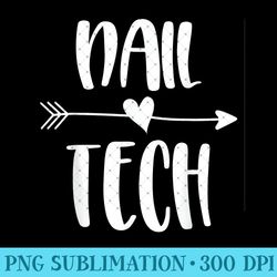 cute nail tech gift nail technician - digital png downloads