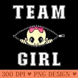 team girl gender reveal its a girl baby shower - clipart png