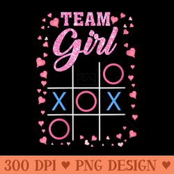 s fun gender reveal baby shower party team girl men - png design assets