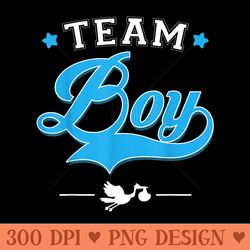 team gender reveal baby shower party - png download