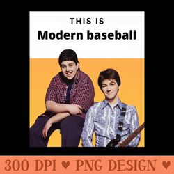 this is modern baseball - printable png graphics