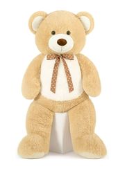 47 Big Teddy Bear Giant Stuffed Animal Plush Soft Toy ,Light-Brown
