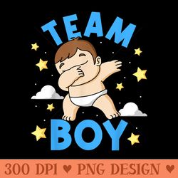baby party team gender reveal - png graphics
