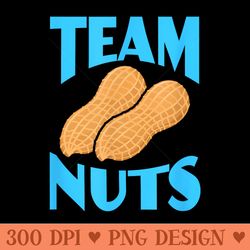 team nuts team gender reveal pregnancy baby party - png design assets